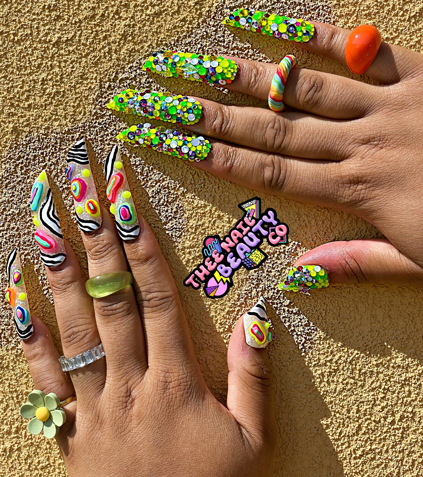 Neon Gutz - Press On Nails