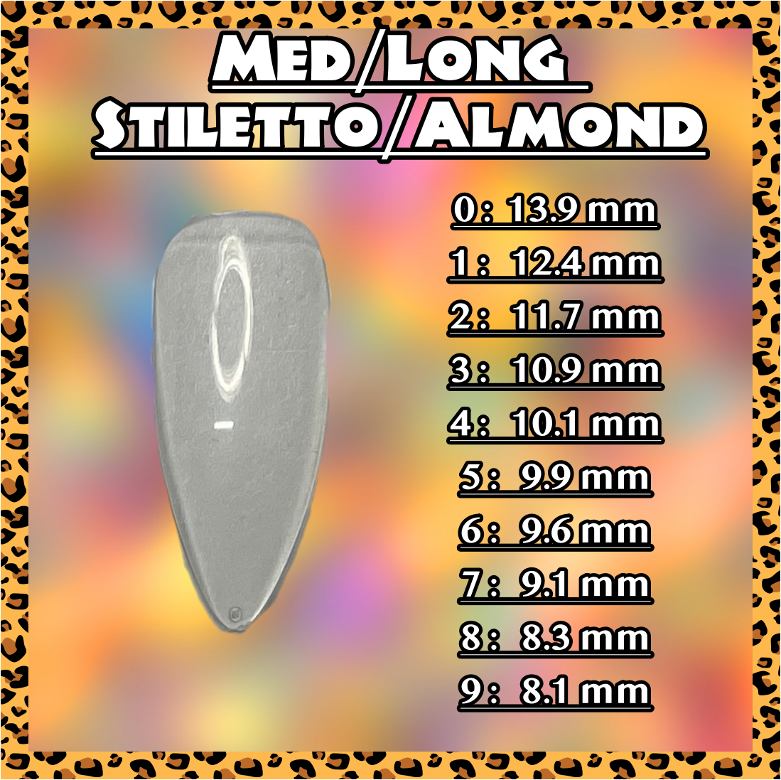 CRYSTAL (MED/LONG ONLY) SALE- Press On Nails