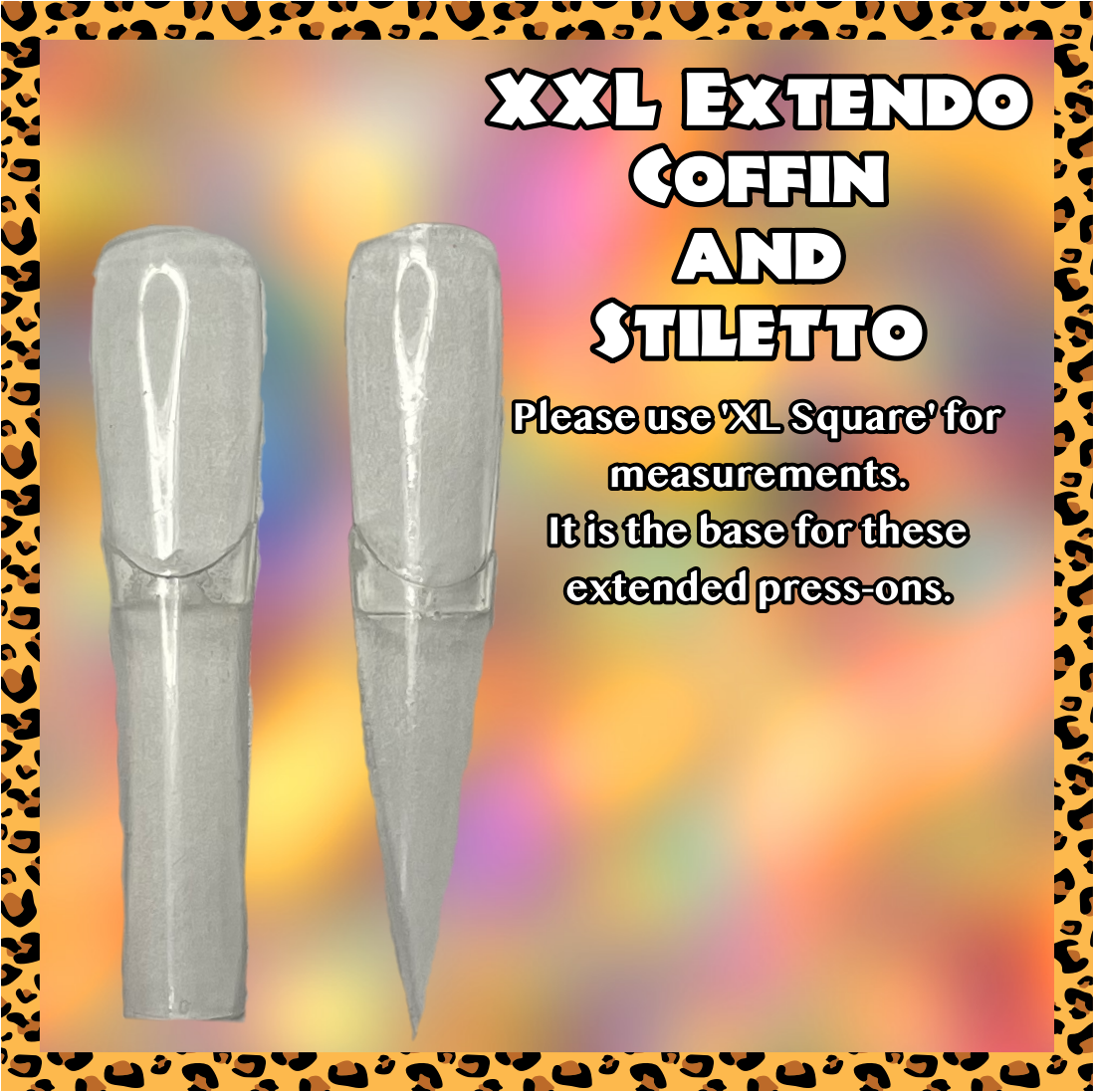 CRYSTAL (XXL Extendo ONLY) SALE- Press On Nails