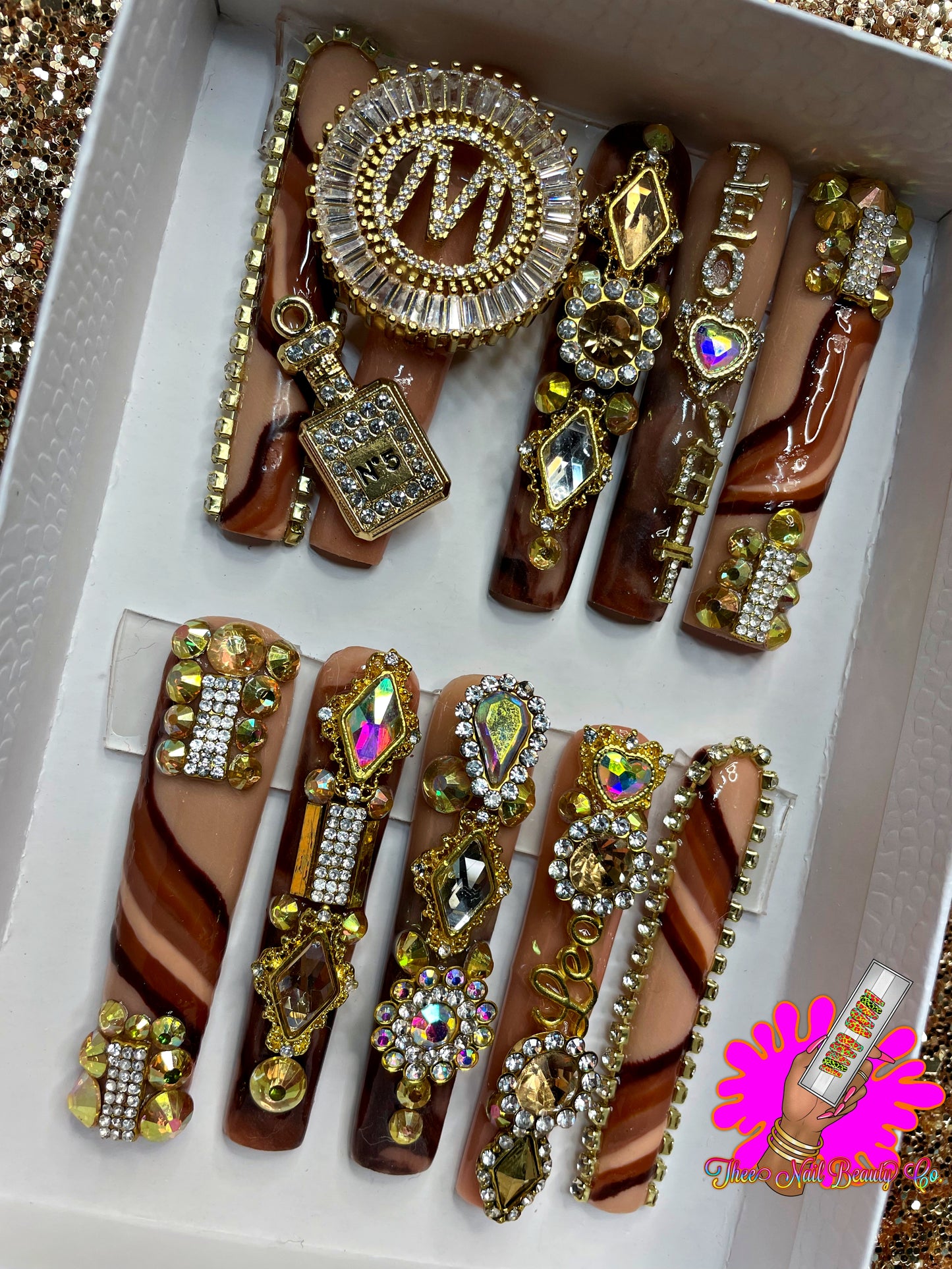 Melanin Bling N' Tingz - Press On Nails