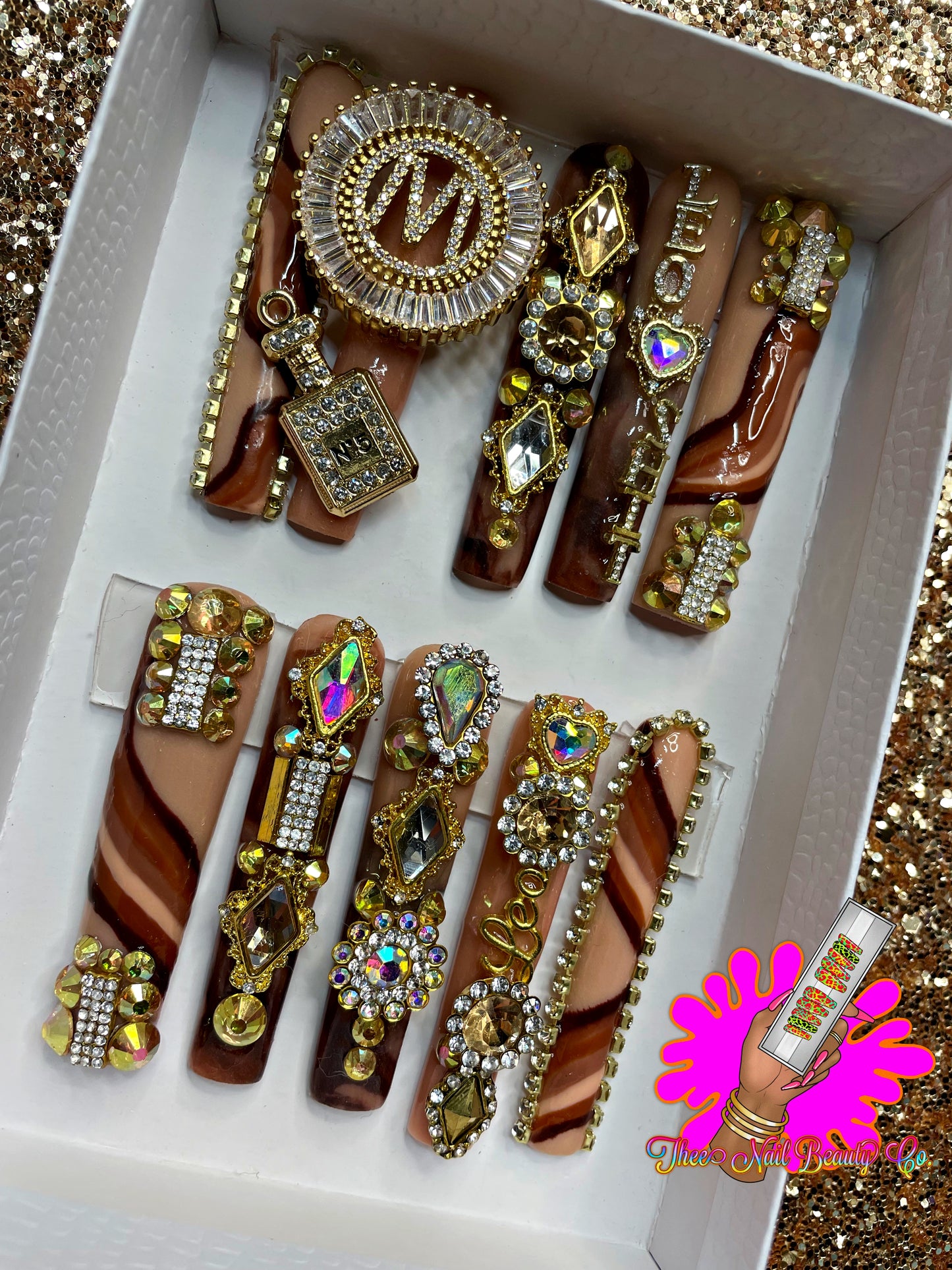 Melanin Bling N' Tingz - Press On Nails