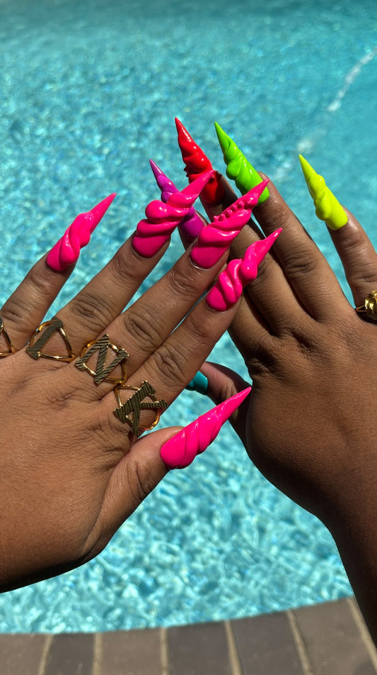 Bubble Me- Press On Nails